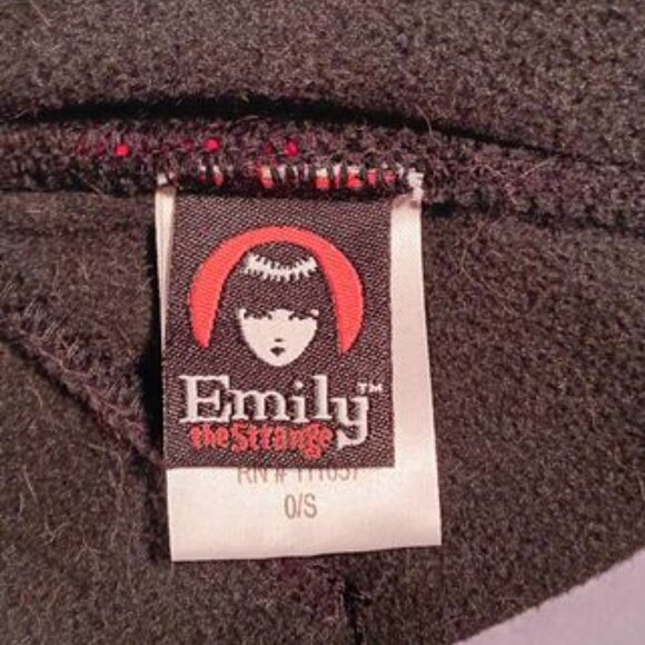 Vintage 2008 Emily the Strange black cat beanie cap with ears <3 main image 7